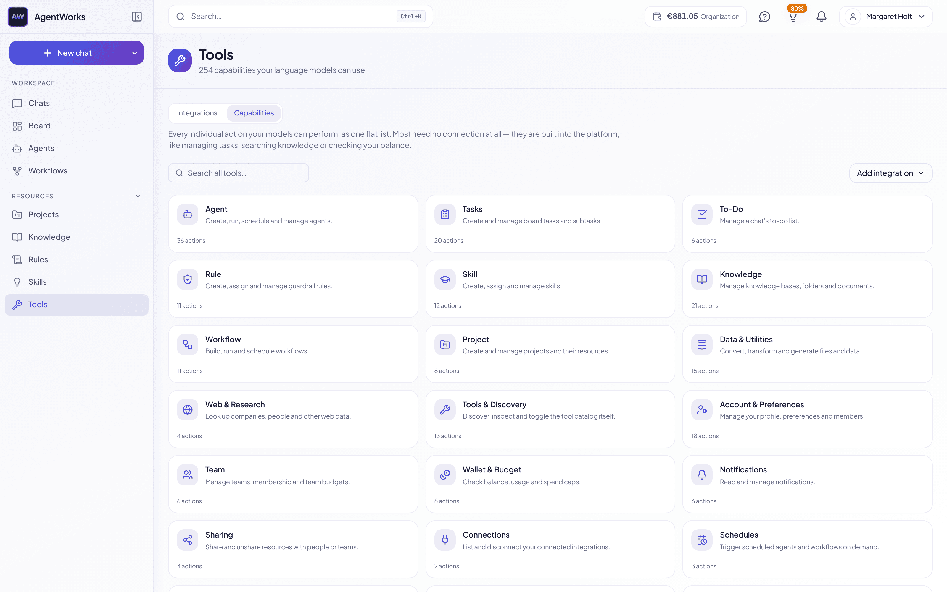 Connect once in AgentWorks