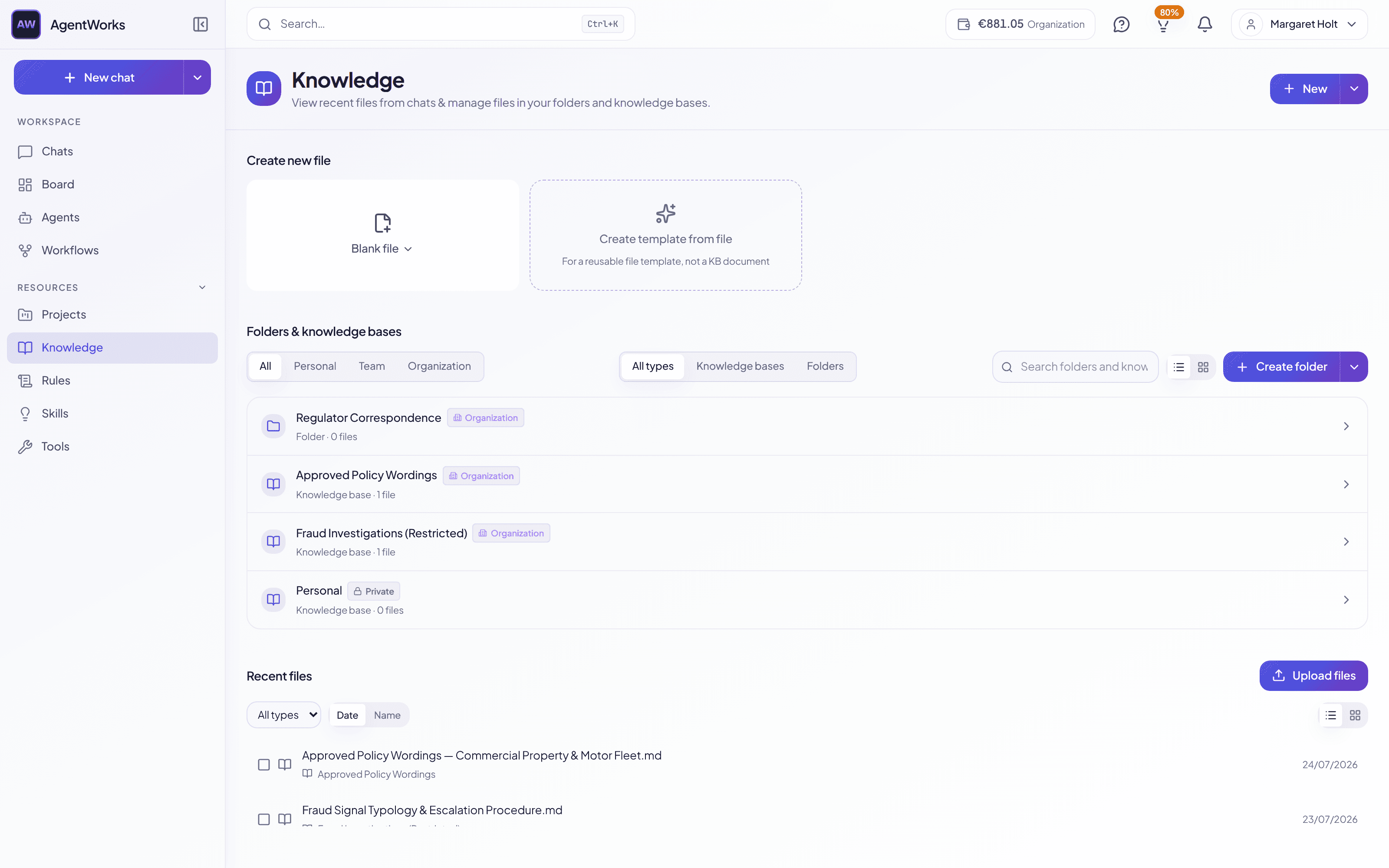 Knowledge base management  -  corpora, access, and health